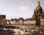 贝尔纳多 贝洛托 : New Market Square in Dresden